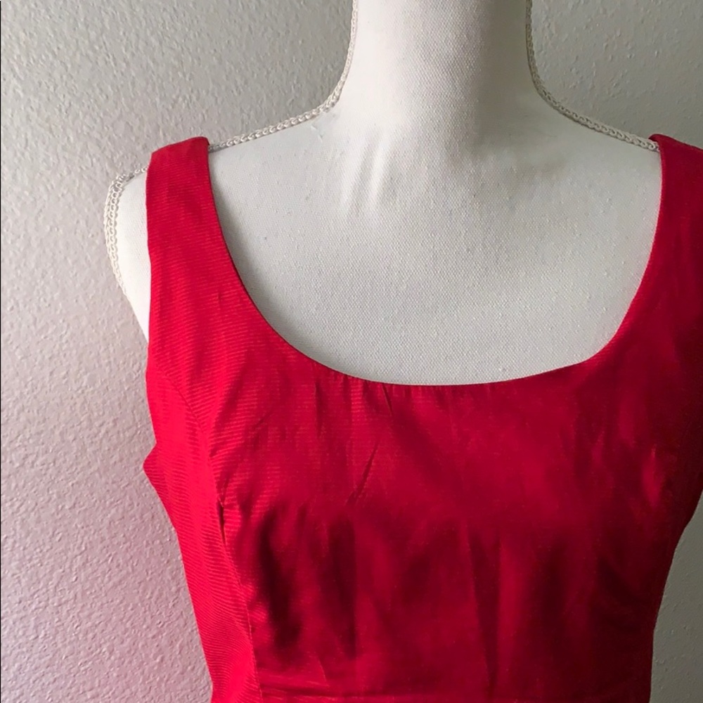 Anthro | Moulinette Soeurs | Red Dress | 6 - Picture 3 of 5